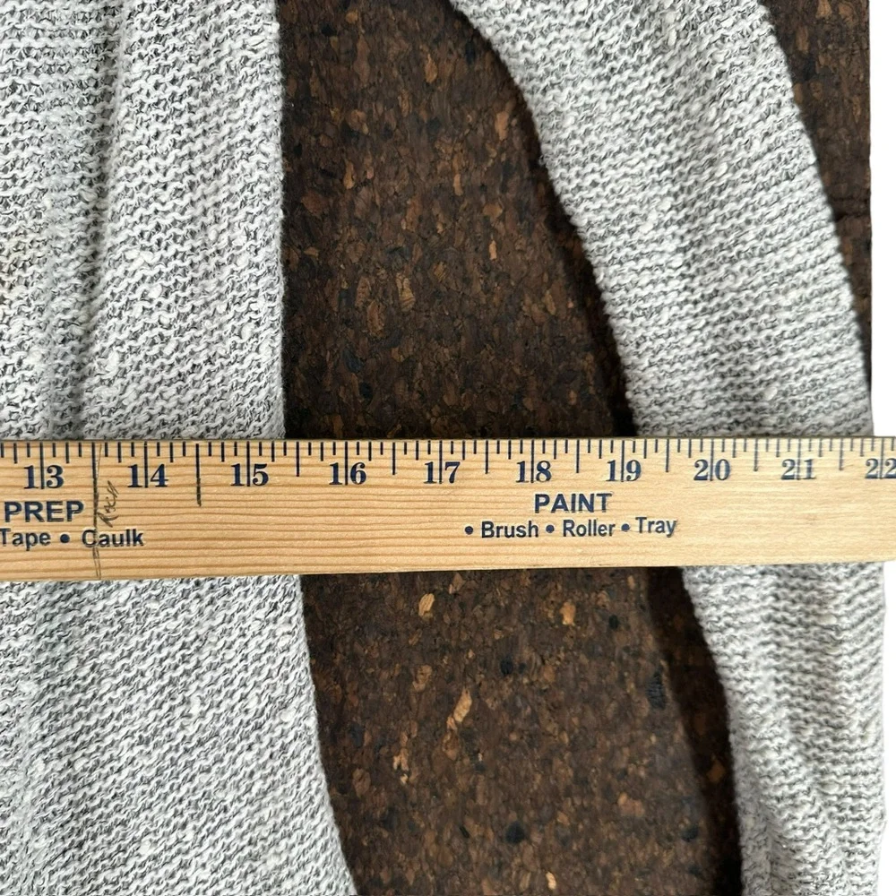 Belldini Women’s M Medium Gray Open Cardigan Sweater Knit Capsule Cozy Casual - Picture 9 of 13